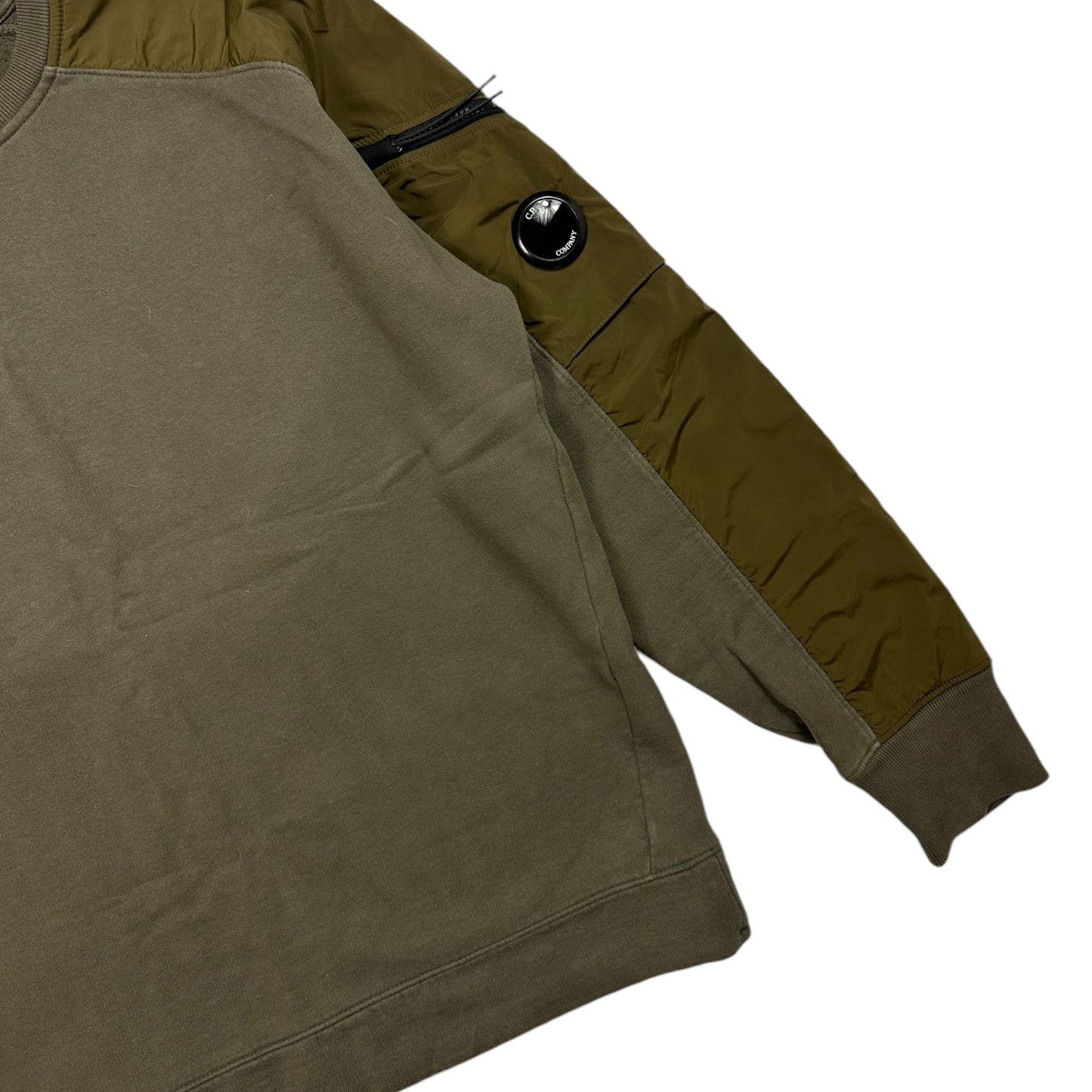 C.P. Company Khaki Nylon Crewneck