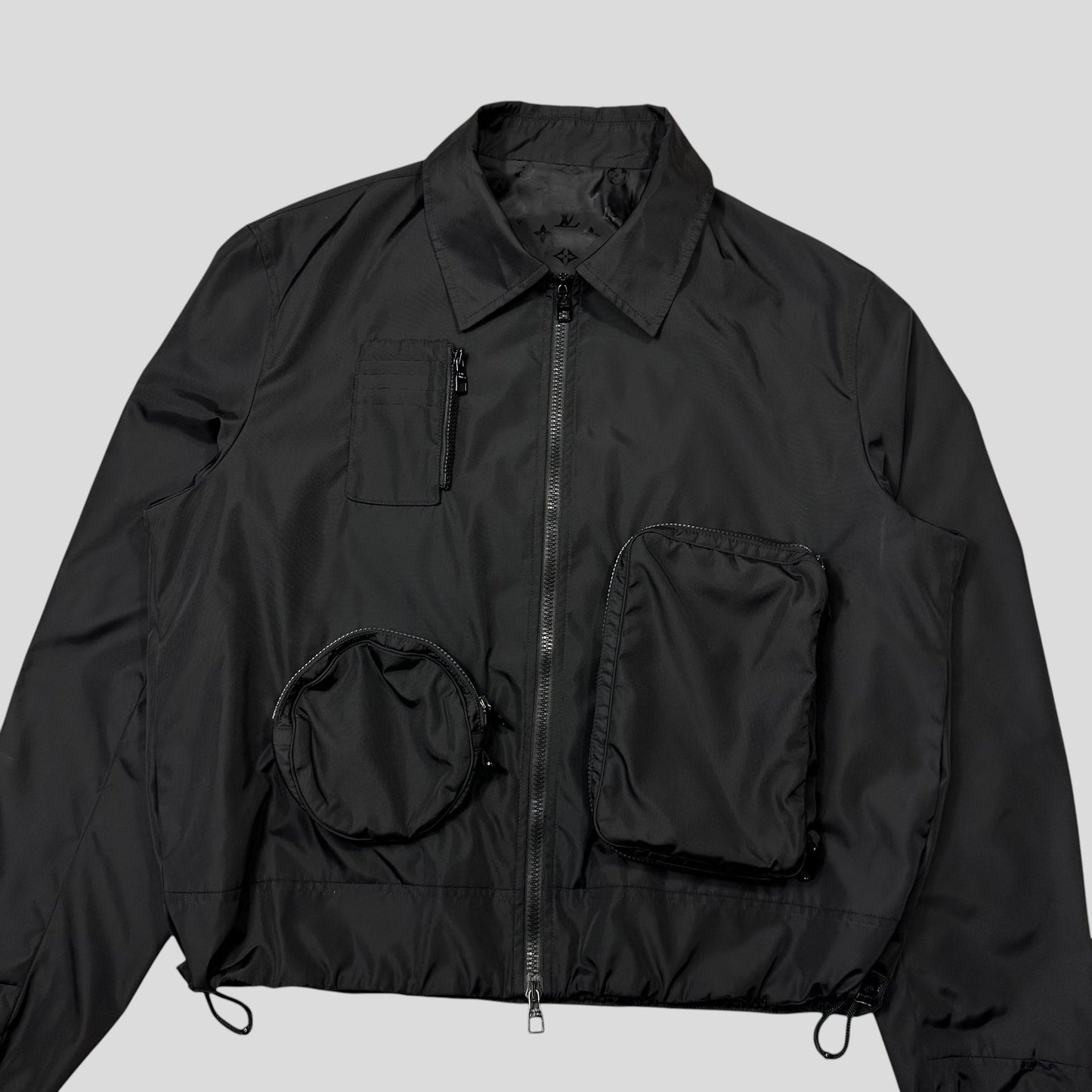 Louis Vuitton by Virgin Abloh 2020 Boxy Nylon Utility Jacket - IT48 (L) | Default Title, Black