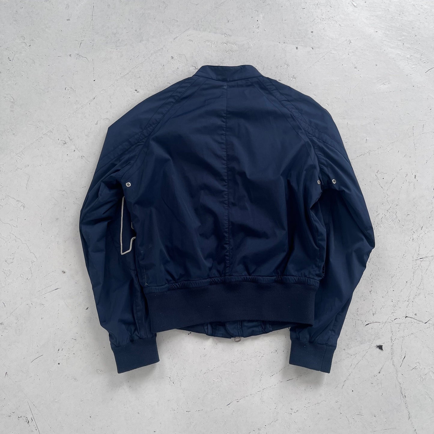 2000s armani jeans spellout bomber jacket | Navy, Navy