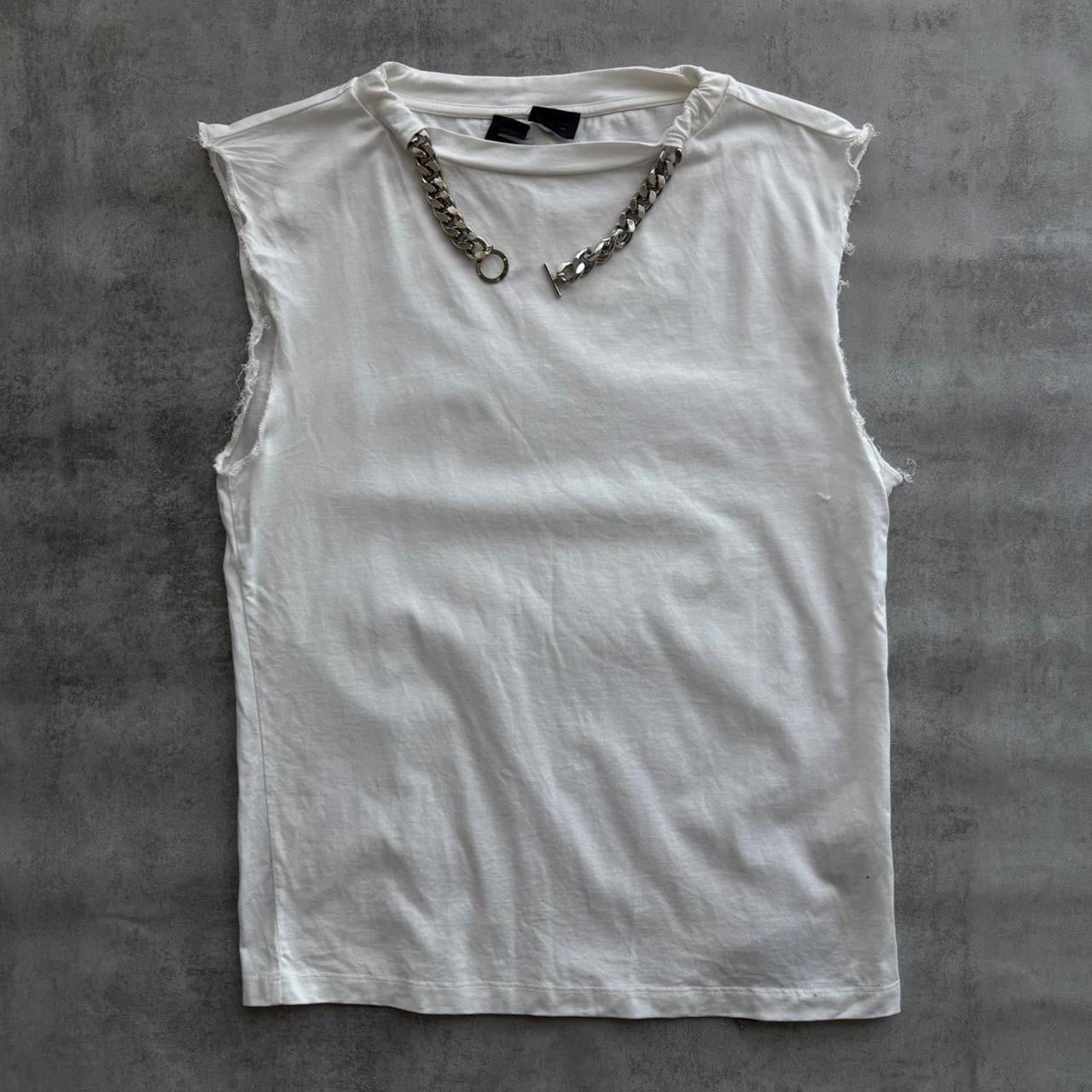 DIESEL DISTRESSED CHAIN TOP | O/S, Black