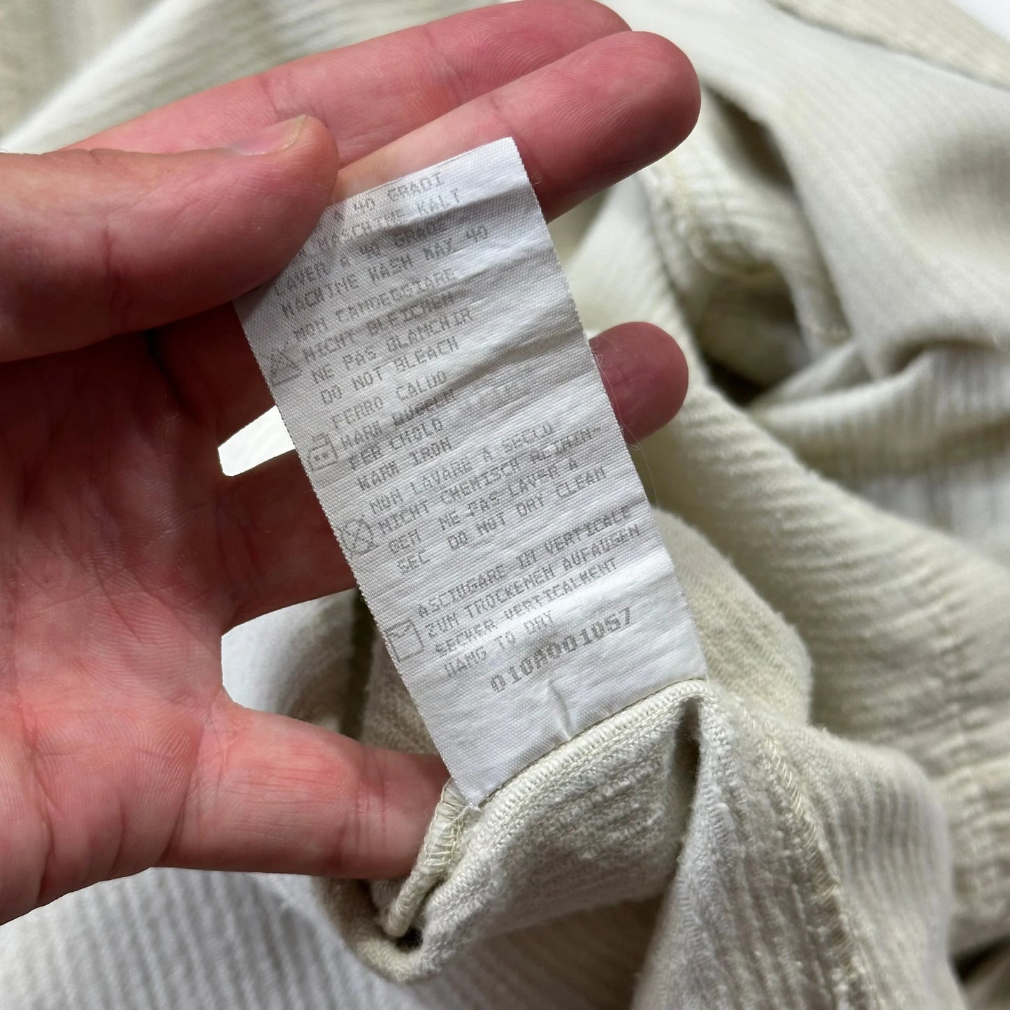 Stone Island 1995 Double Pocket Zip-Up Jumbo Corduroy Shirt - M/L