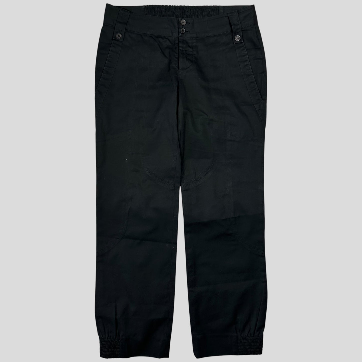 Gucci by Tom Ford 2002 Panelled Black Smart Trousers - IT40 | Default Title, Black