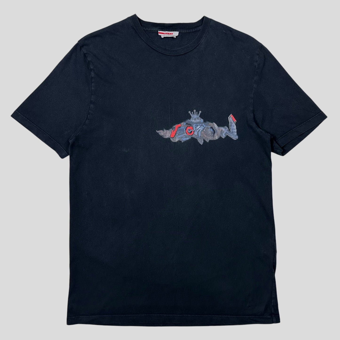 Prada Sport 2006 Unspoken Dialogue Graphic T-shirt - M | Default Title, Navy