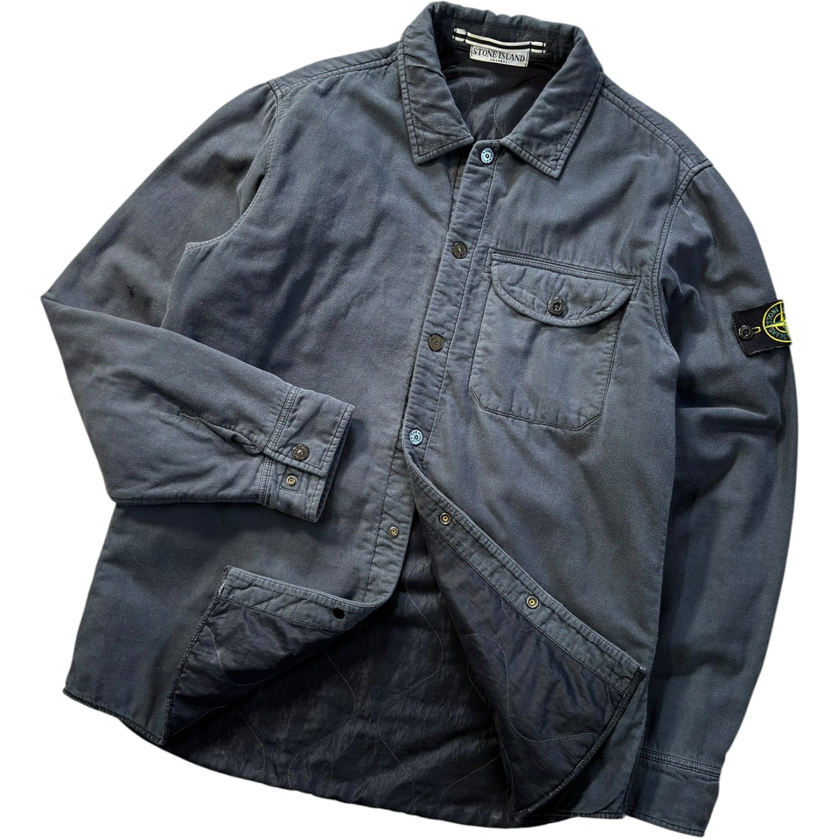 Stone Island 2011 Buttoned Overshirt L | Large, Navy