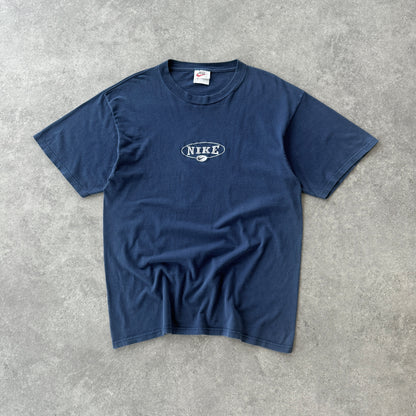 Nike 1990s heavyweight embroidered spellout t-shirt (M)
