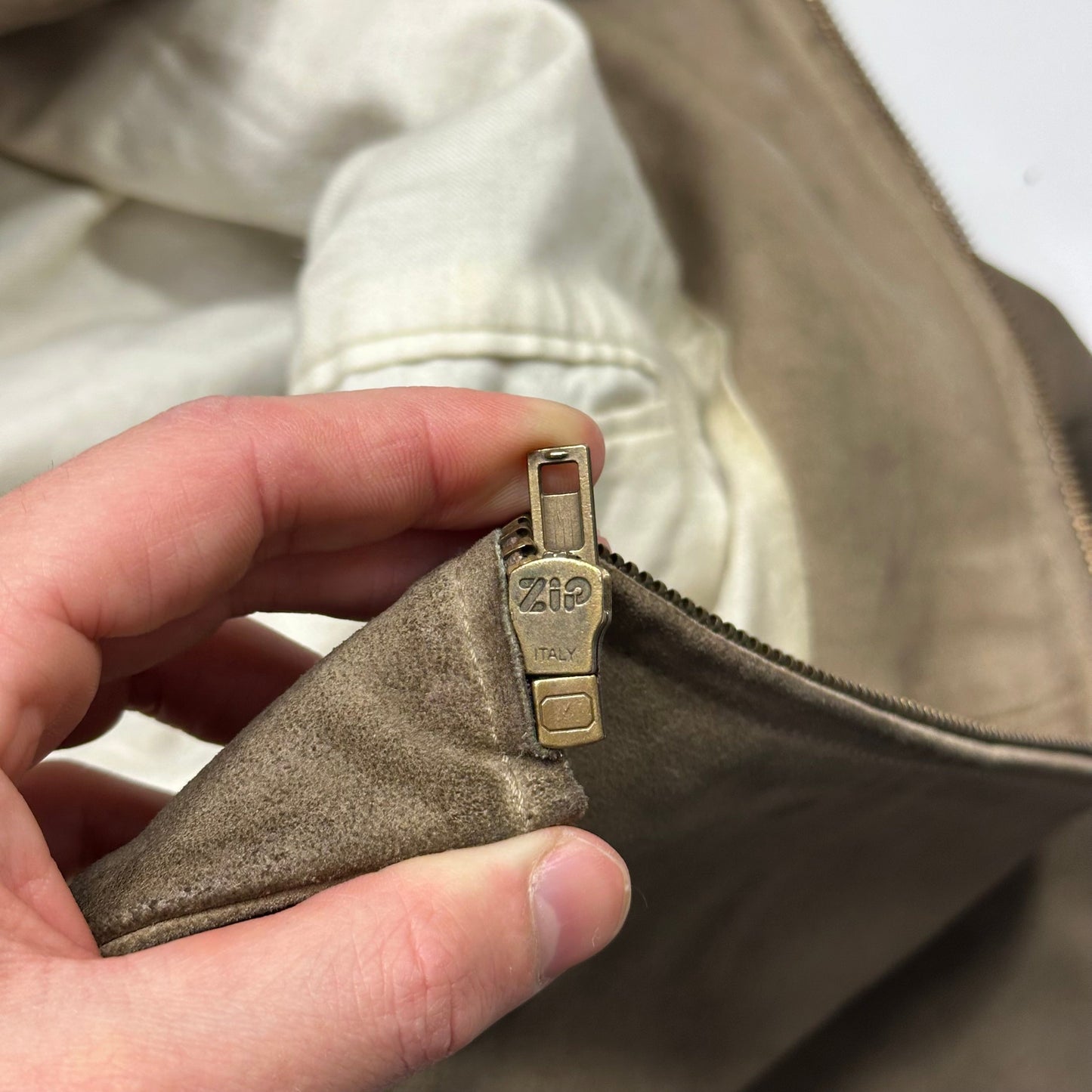 Miu Miu 00’s Suede Leather Cropped Work Jacket - IT50 (M/L) | Default Title, Multicoloured