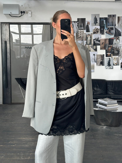 Giorgio Armani Le Collezioni 1990s Wool Single Breasted Blazer - 44R/XL