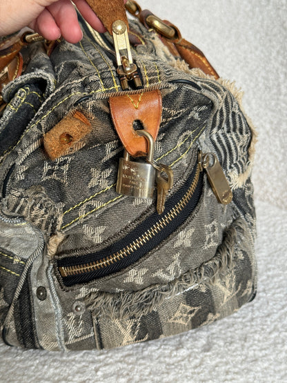 RARE 2007 Louis Vuitton Patchwork Denim Speedy 30 Handbag | O/S, Multicoloured