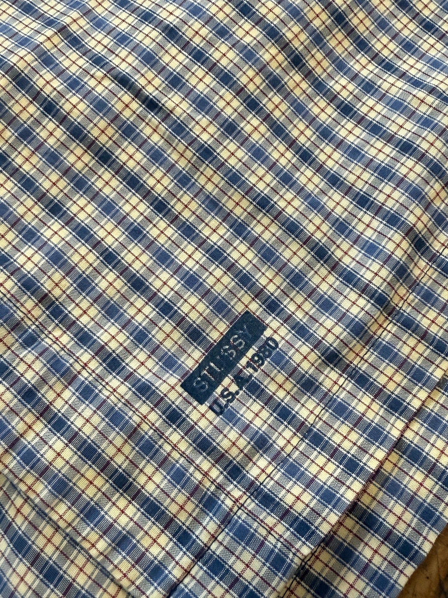 Stüssy Early 2000's Plaid Check Shirt M