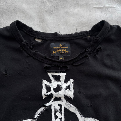 VIVIENNE WESTWOOD DISTRESSED T-SHIRT | O/S, Red