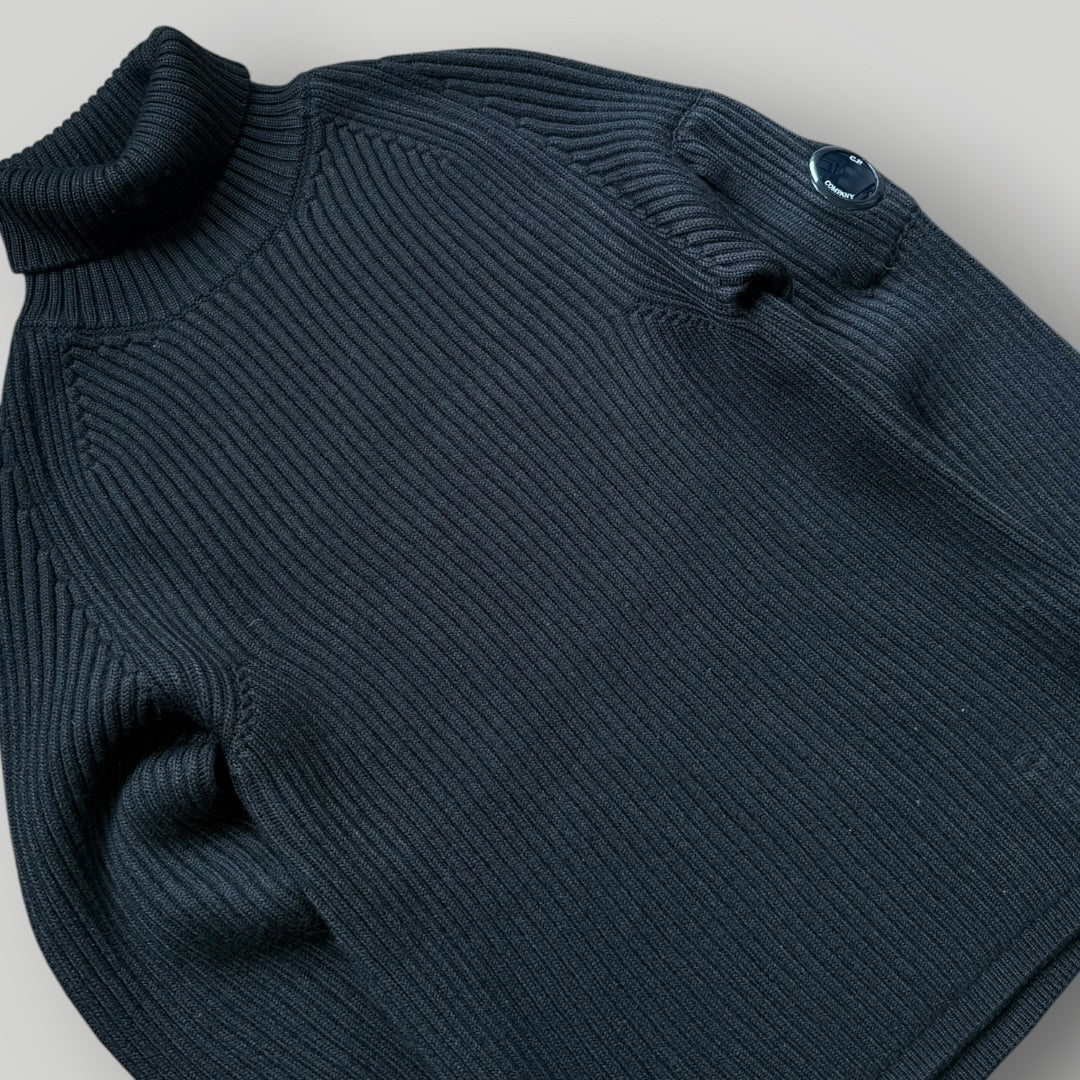 C.P. Company Lana Wool Ribbed Turtle Neck Knit 48 / S