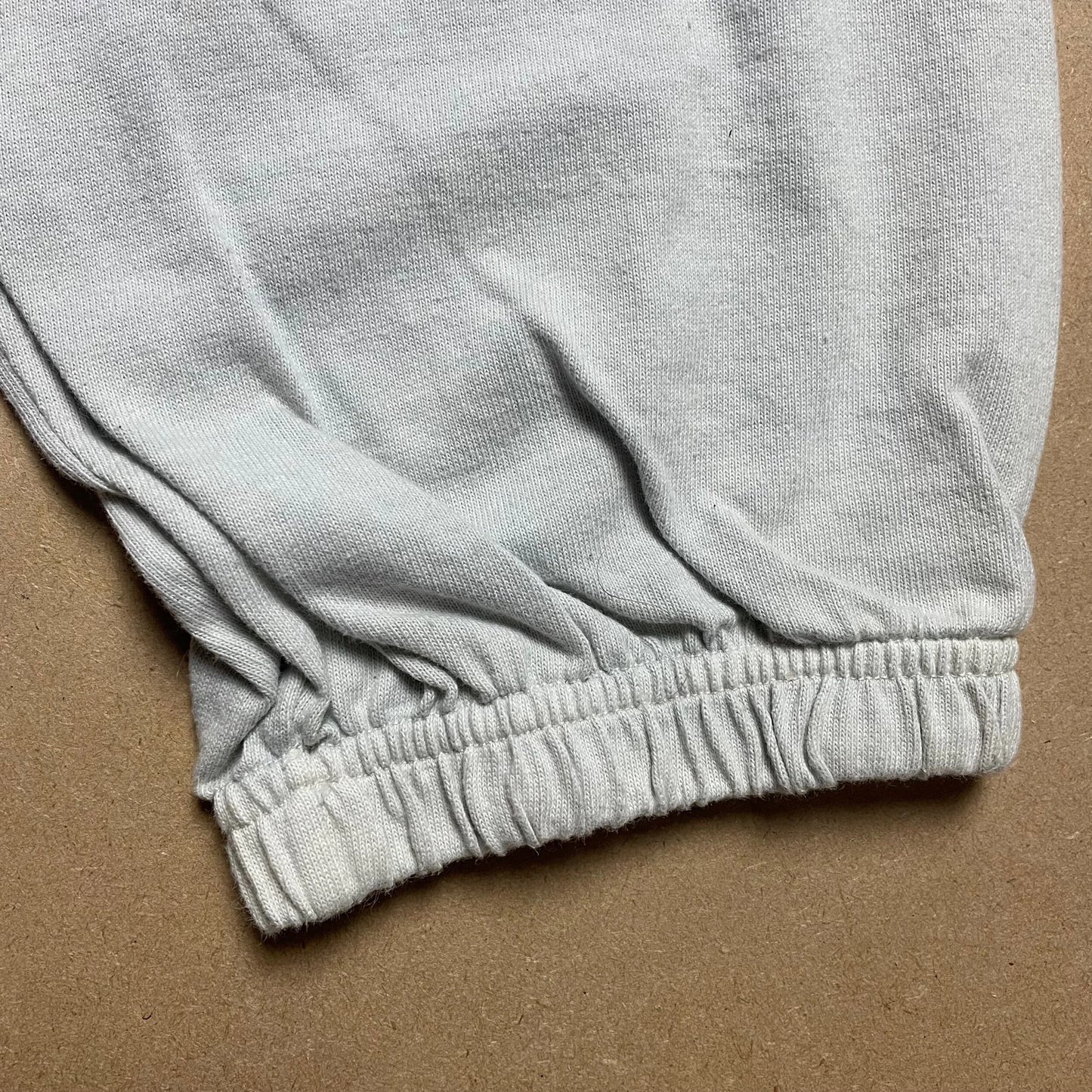 S/S 1989 Egg Shell Blue Light Cotton Stretch Reflective Spell Out Sweatpants