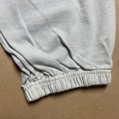 S/S 1989 Egg Shell Blue Light Cotton Stretch Reflective Spell Out Sweatpants