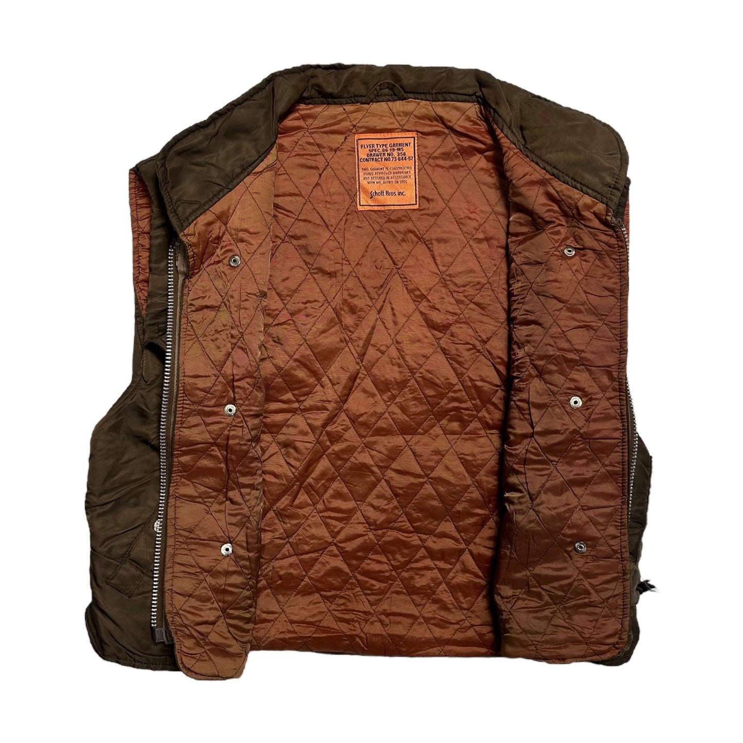 Schott NYC Brown Flight Gilet