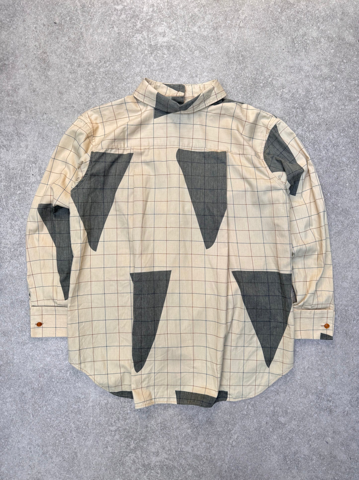 Vivienne Westwood Red Label Plaid Reverse Button Down Shirt