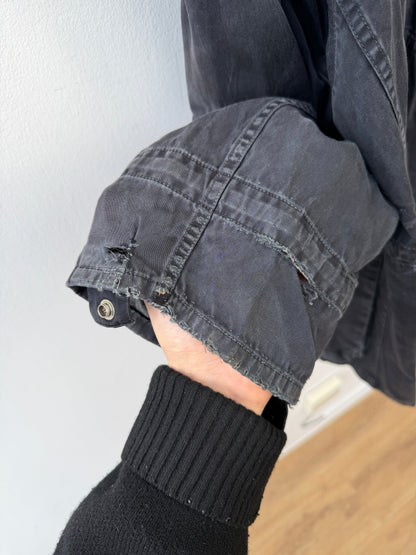 Stone Island 00s Raso Gommato Field Jacket | X-Large, Charcoal