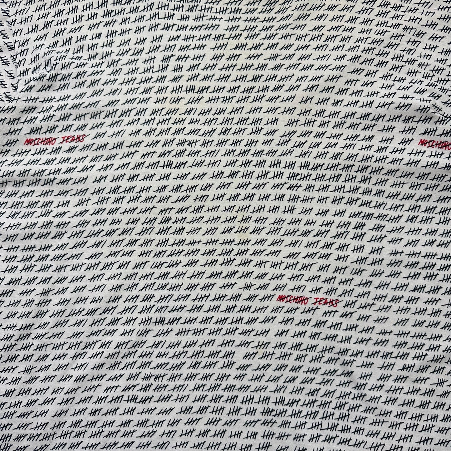 Moschino Jeans 00’s Tally Monogram Boxy T-shirt - L