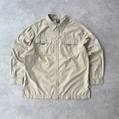 Nike ACG 2000s lightweight nylon convertible technical combat cargo shirt (XL)