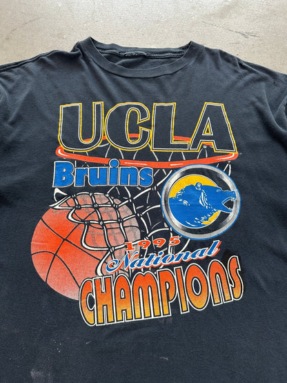 1995 UCLA Bruins Champs T-Shirt - L | Black, Red