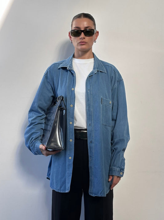 Armani Jeans Pure Cotton Denim Shirt - XL