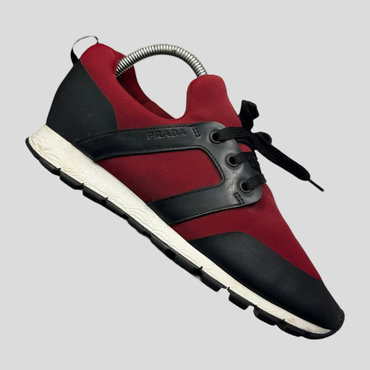 Prada Matchrace Light Neoprene Trainers - UK7 | DEFAULT TITLE, Red and Black