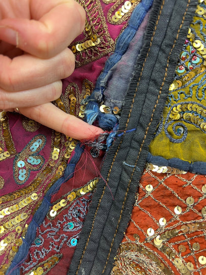 Jean Paul Gaultier S/S 1999 sequin patchwork dress