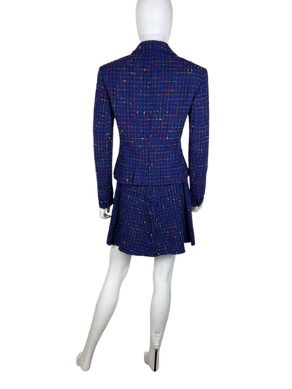 Versace early 1990s boucle skirt suit