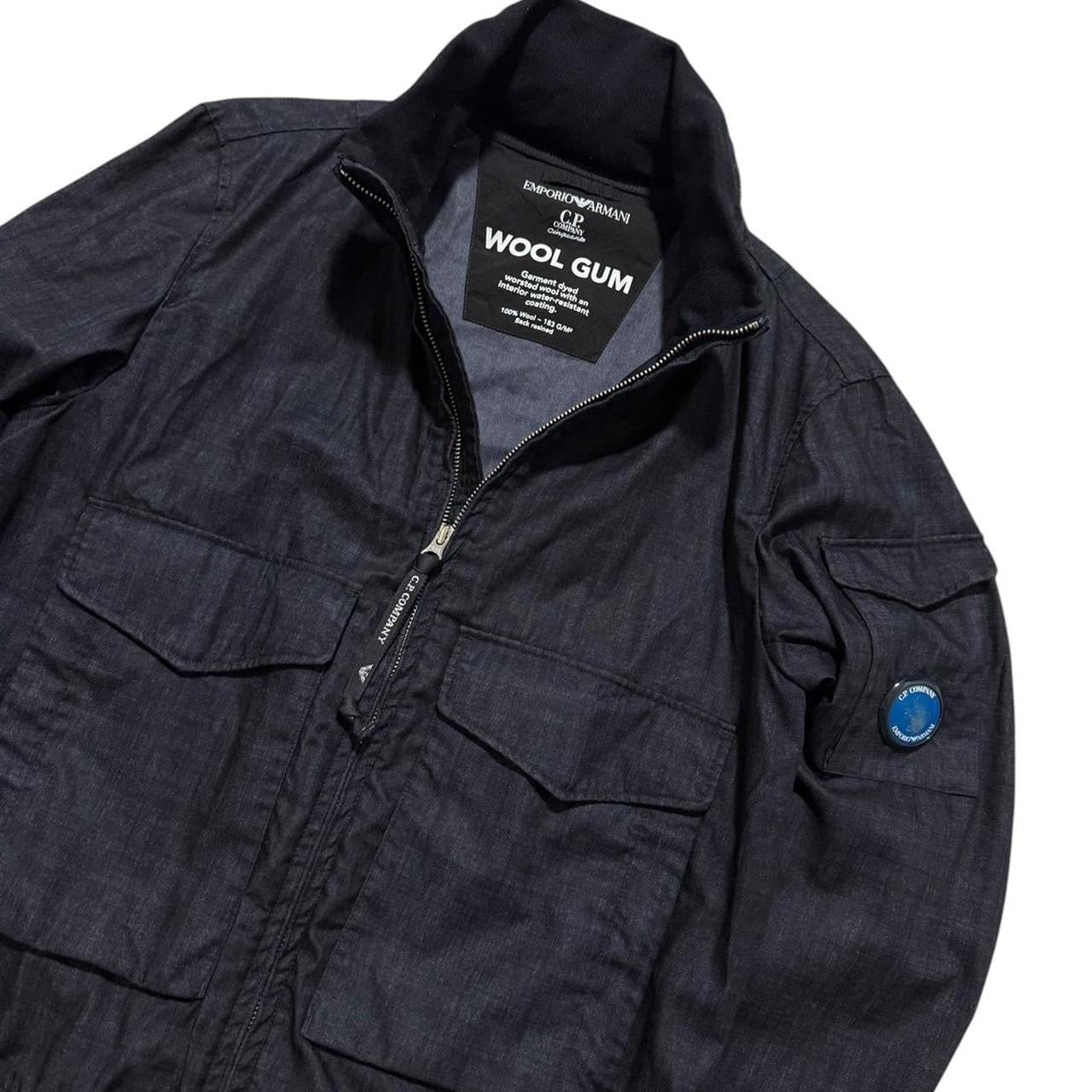CP Company Armani Wool Gum Jacket | XXL, Dark Blue
