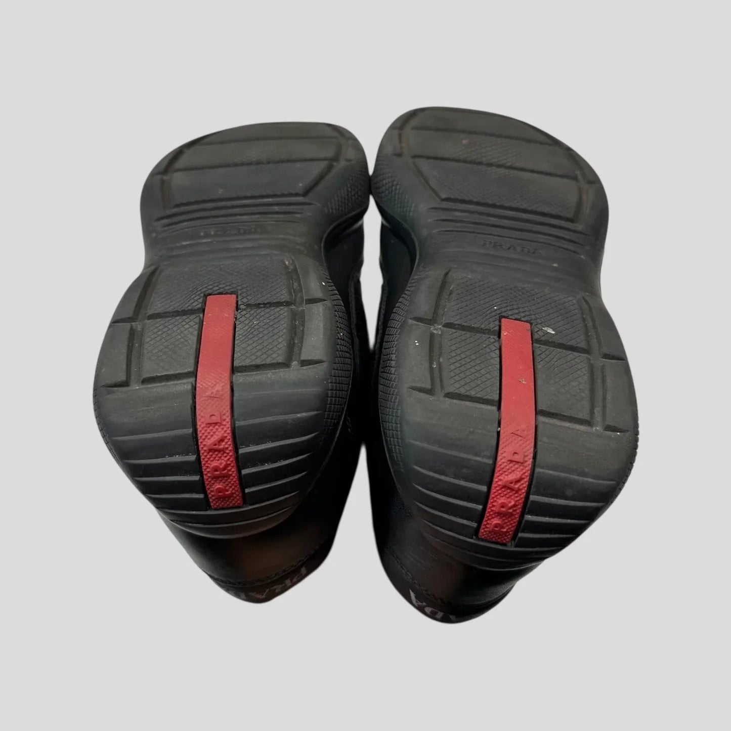 Prada 2007 Cups Carbon Logo Triple Black - UK8