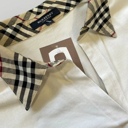 Burberry 2000's Baby Tee Nova Check Polo Shirt S
