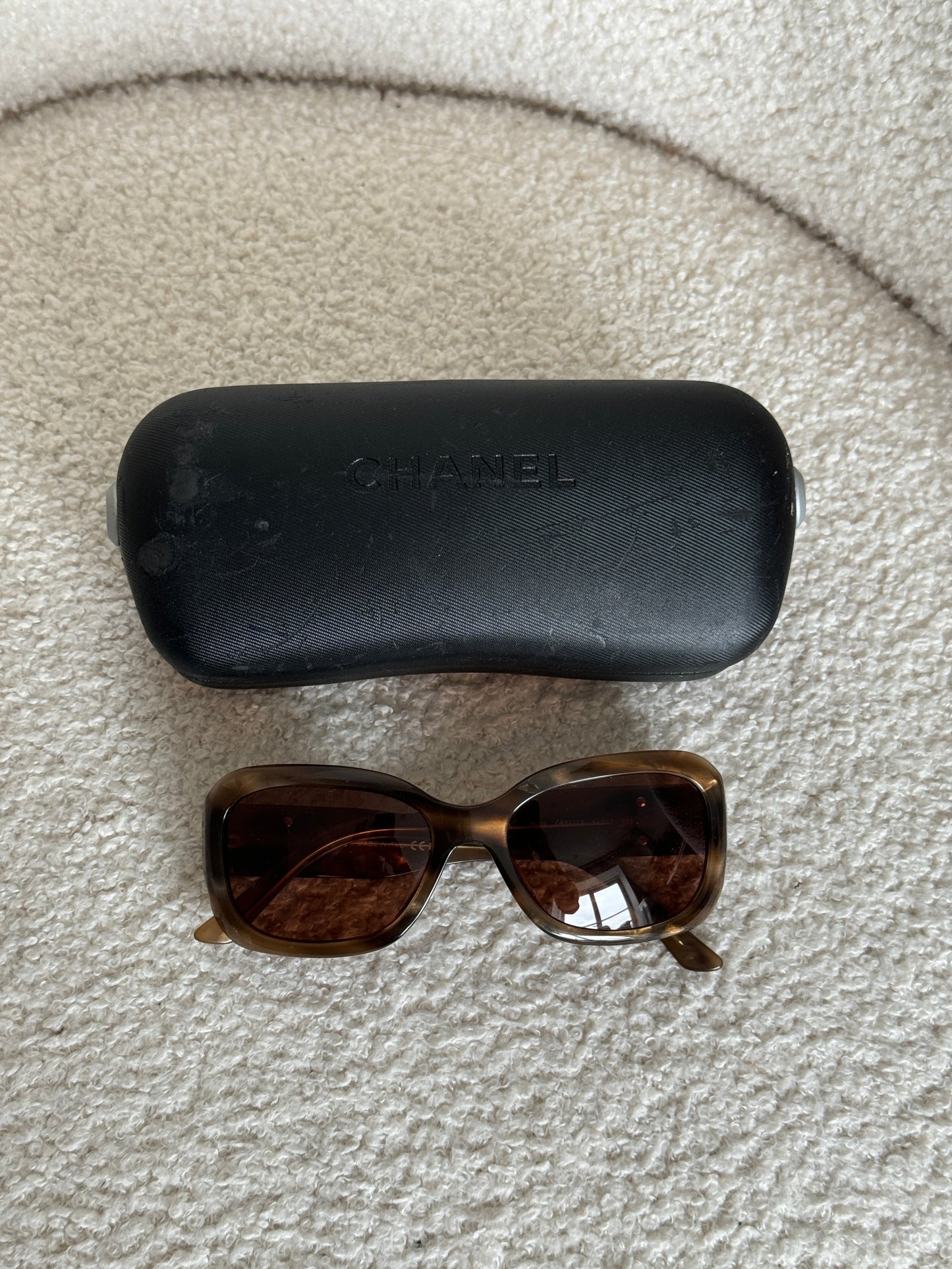 2000s Chanel Oversized Sunglasses | O/S, Bronze