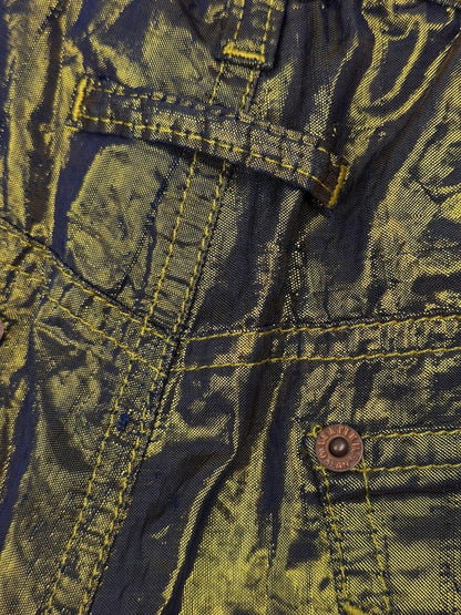 Jean Paul Gaultier c.F/W 1998 gold lamé trousers | 12, Gold