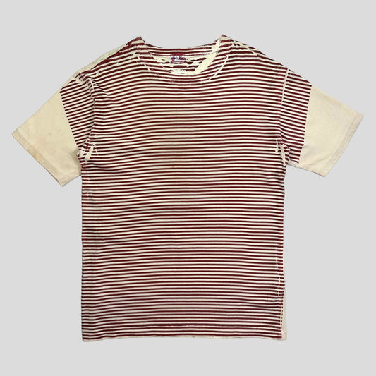CP Company 1980’s Acid Print Striped Logo T-shirt - M/L