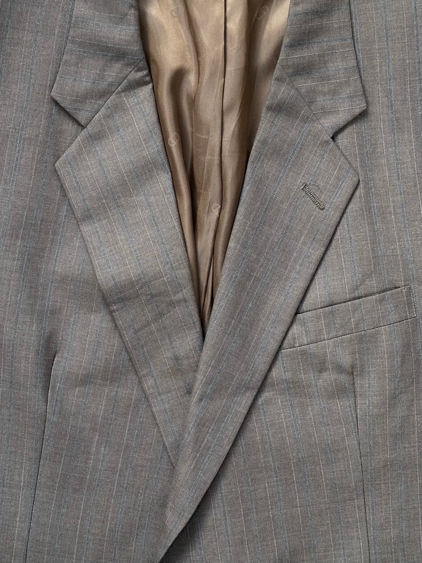 Christian Dior Monsieur 1990s Stripe Single Breasted Blazer 44R/XL