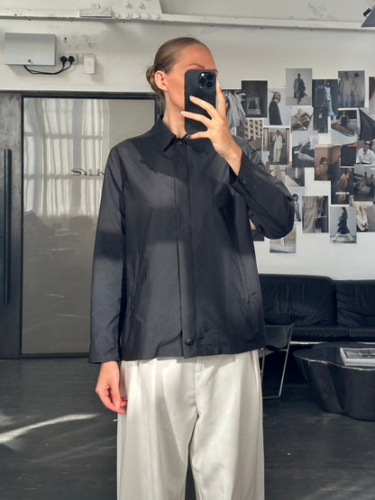 Max Mara Weekend 2000s Concealed Placket Bomber Jacket - M