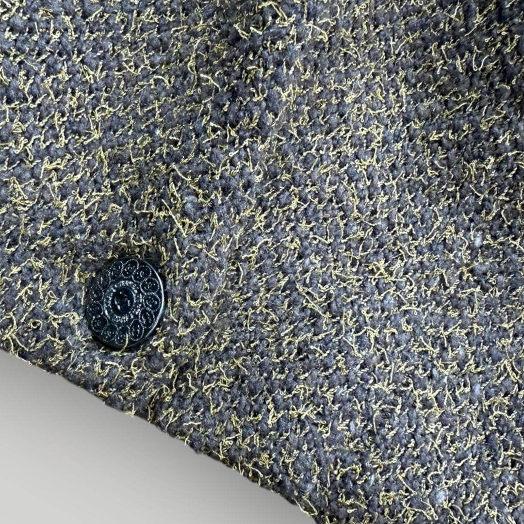 Chanel 1997 Cropped Tweed Lana Wool Blazer 40