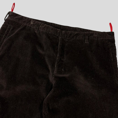 Prada Sport 00’s Baggy Adjustable Needle Corduroy Trousers - IT54 | Default Title, Brown