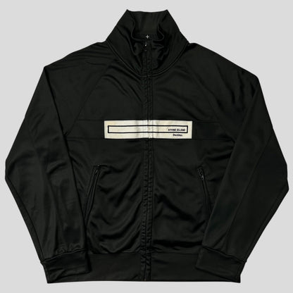 Stone Island AW04 Denims Spellout Logo Black Track Jacket - L | Default Title, Multicoloured