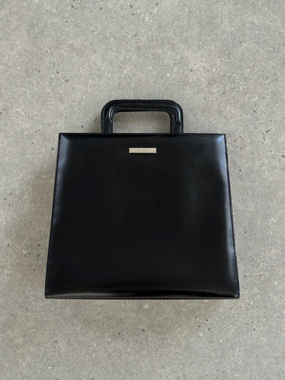 Gucci 1990s Tom Ford 2 in 1 Leather & Vinyl Hand Bag