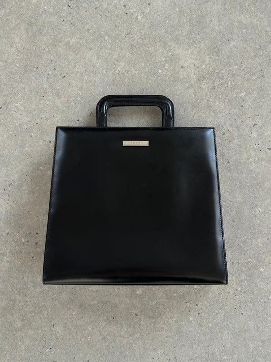 Gucci 1990s Tom Ford 2 in 1 Leather & Vinyl Hand Bag