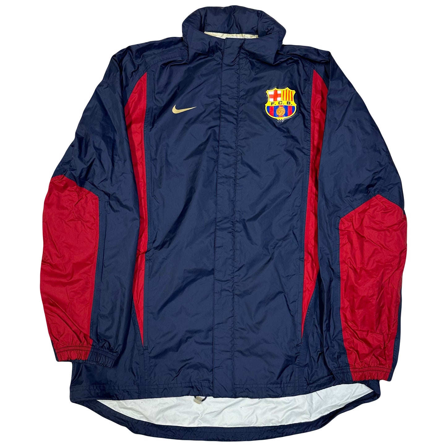 Nike Barcelona 2002 Tracksuit Top With Foldable Hood ( L )