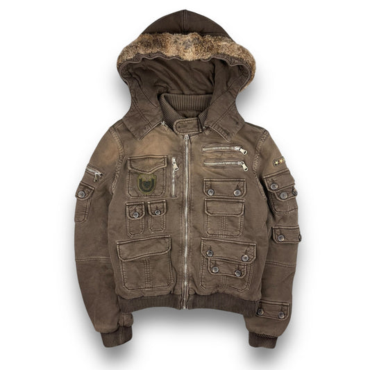 2008 Dolce & Gabbana Rabbit Fur Cargo Jacket (M) | Default Title, Brown