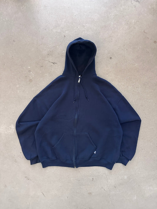 1990's Russell Athletic Zip Blank Hoodie - XXL | Default Title, Red