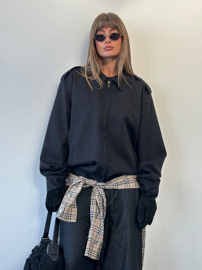 Italian Vintage 2000s Pure Wool Bomber Jacket - XL/XXL