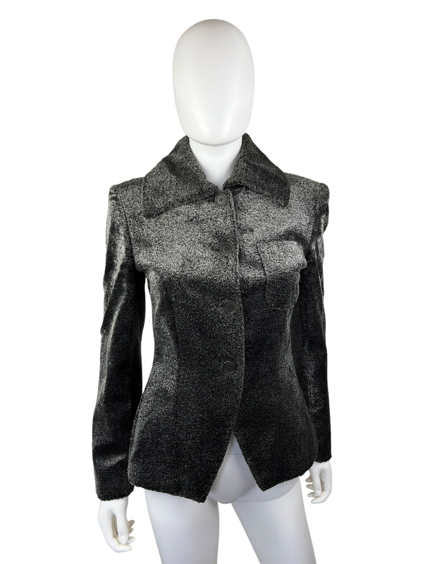 Emporio Armani faux fur jacket | Grey, Grey