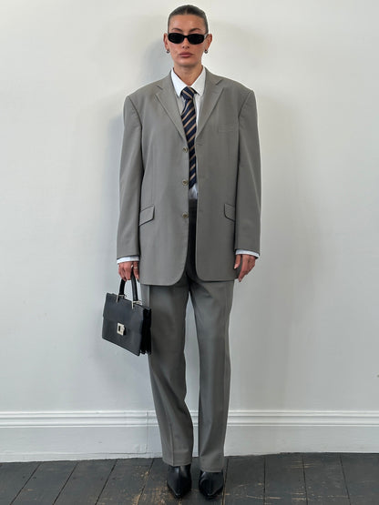 Balmain 1990s Wool Single Breasted Suit - 42R/W34