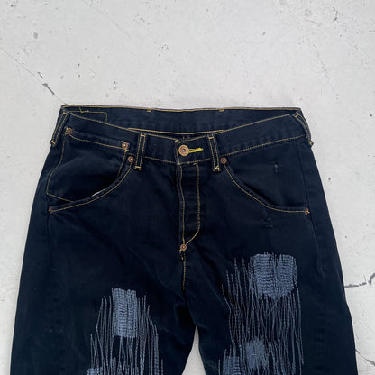 vintage levis engineered jeans | Navy, Red