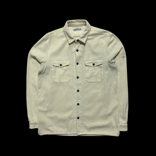 Stone Island Thick Corduroy Button Up Shirt