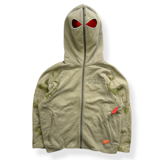 2000's Nike Air Max Full Zip Face Mask Hoodie (M) | Default Title, Green