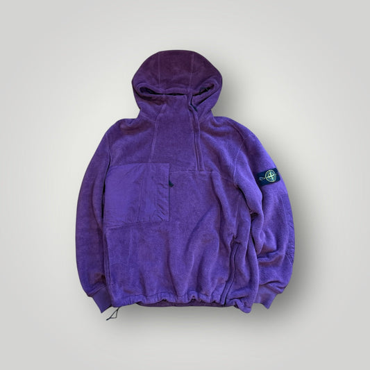 Stone Island Deep Pile Nylon TC Fleece Pullover L